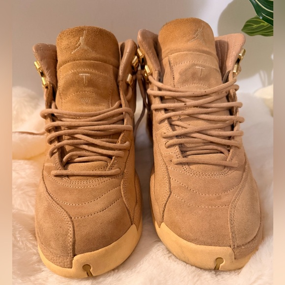 Jordan Air 12 Retro Wheat Sneakers Size 10.5 Women’s 27cm - Picture 5 of 13